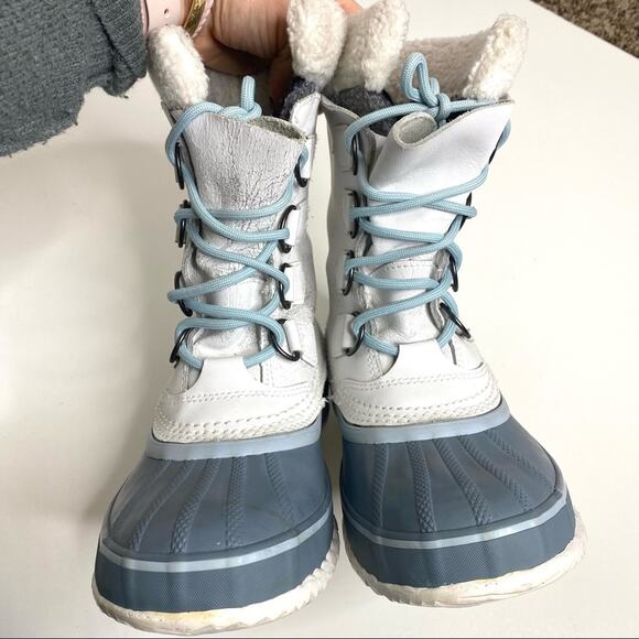 Sorel 1964 PAC Lace Up Waterproof White Leather Snow Boot 6 - Picture 13 of 13